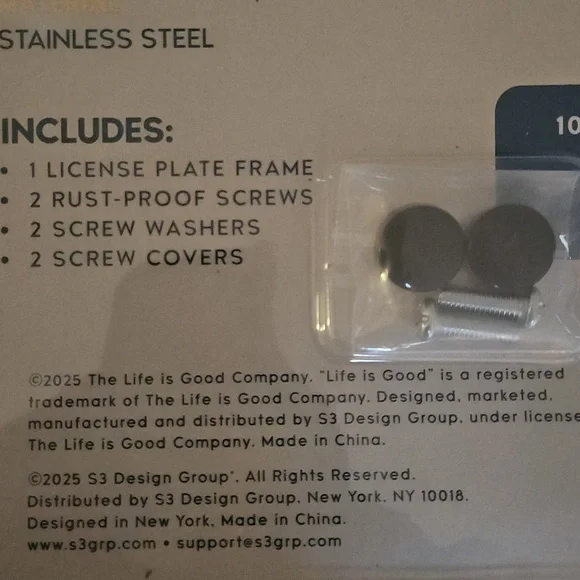 Life Is Good Multicolor License Plate Frame - Picture 4 of 4